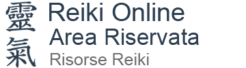 Reiki Online - Area Riservata